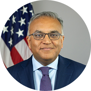 Ashish Jha, M.D., M.P.H. headshot. White House COVID-19 Response Coordinator.