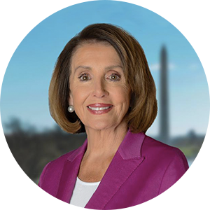 House Speaker Emerita Nancy Pelosi headshot. Congresswoman representing California’s 11th district.