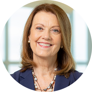 Joanne M. Conroy, M.D. headshot. President and CEO of Dartmouth Health, chair of the American Hospital Association Board of Trustees.