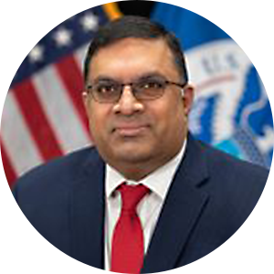 Nitin Natarajan headshot. Deputy Director, Cybersecurity and Infrastructure Security Agency .