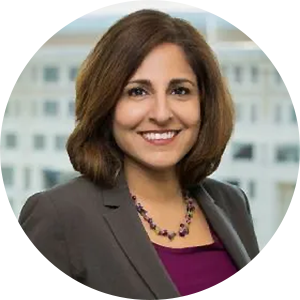 Neera Tanden headshot. Director, White House Domestic Policy Council
