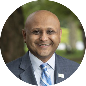 Harsh Trivedi, M.D., M.B.A., headshot. President and CEO of Sheppard Pratt.
