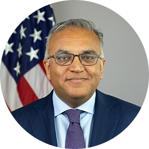 Ashish Jha, M.D., M.P.H., headshot. White House COVID-19 Response Coordinator.